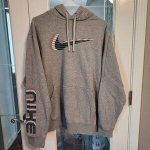 Nike Patriotic Hoodie / Light Grey / Size XXL